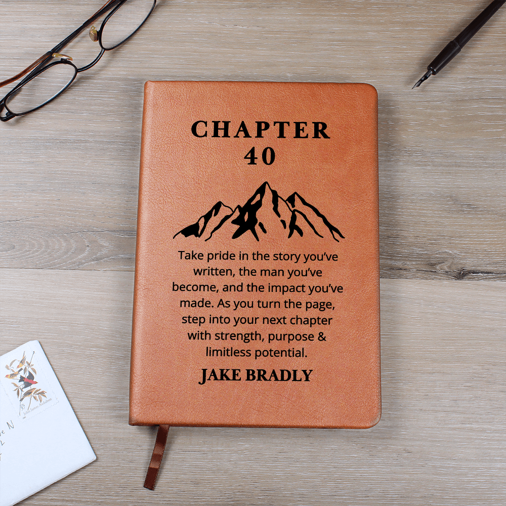 Any Age Personalised Birthday Gift Vegan Leather Journal, Birthday Gift for Friend, Birthday Gift for Him Custom Notebook