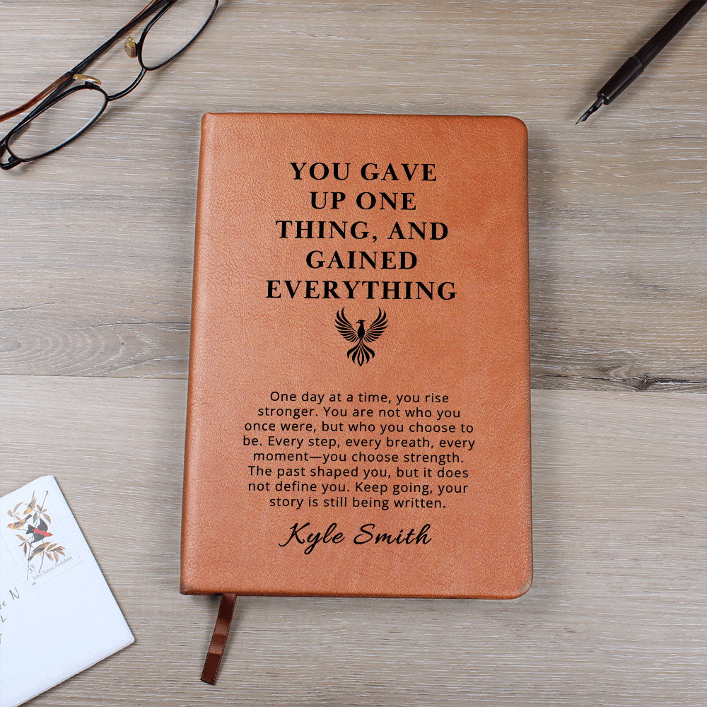 Personalized Sobriety Journal | Sober Gift for Him or Her Custom Name Notebook  | Sober Birthday Gift | Celebrate Sobriety Milestones