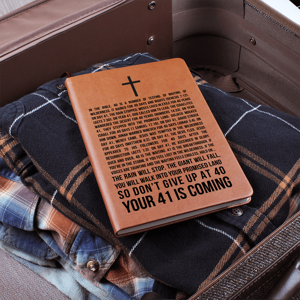 41 is Coming - Scripture Encouragement Gift - 40 Days and Nights - God's Promises - Christian Gifts for Him or Her