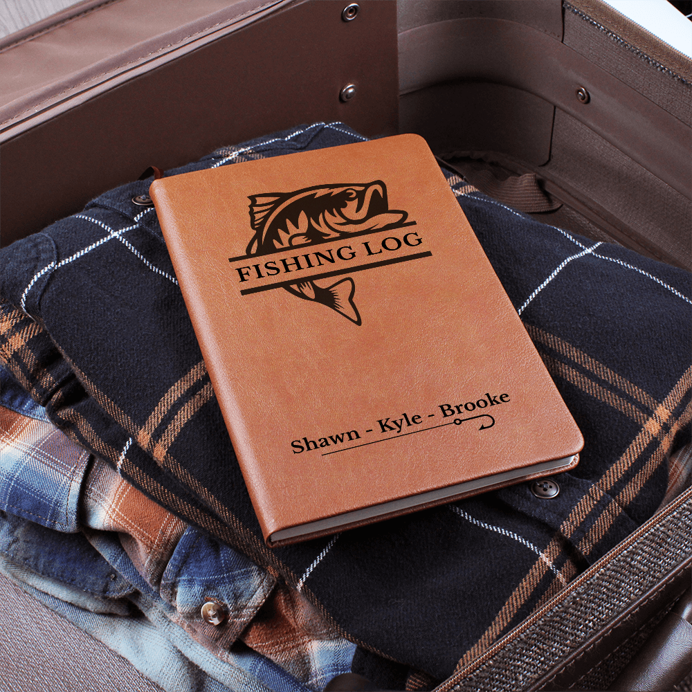 Custom Fishing Journal | Fishing gift | Fishing Logs | Fishermen Logbook | Gifts for Fishermen