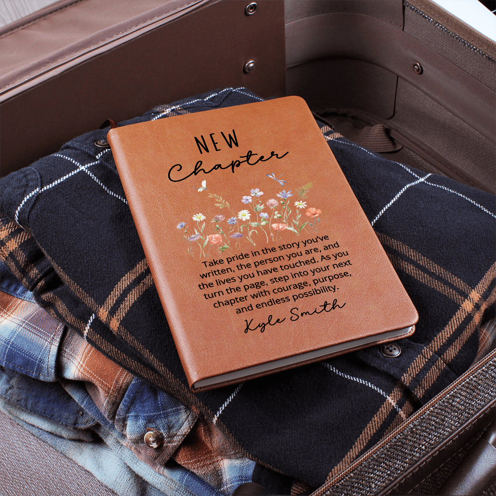 Coworker Leaving Gift Journal, New Chapter Farewell Notebook, Personalized Gift for Colleague, Going Away Present for New Job, Goodbye Gift