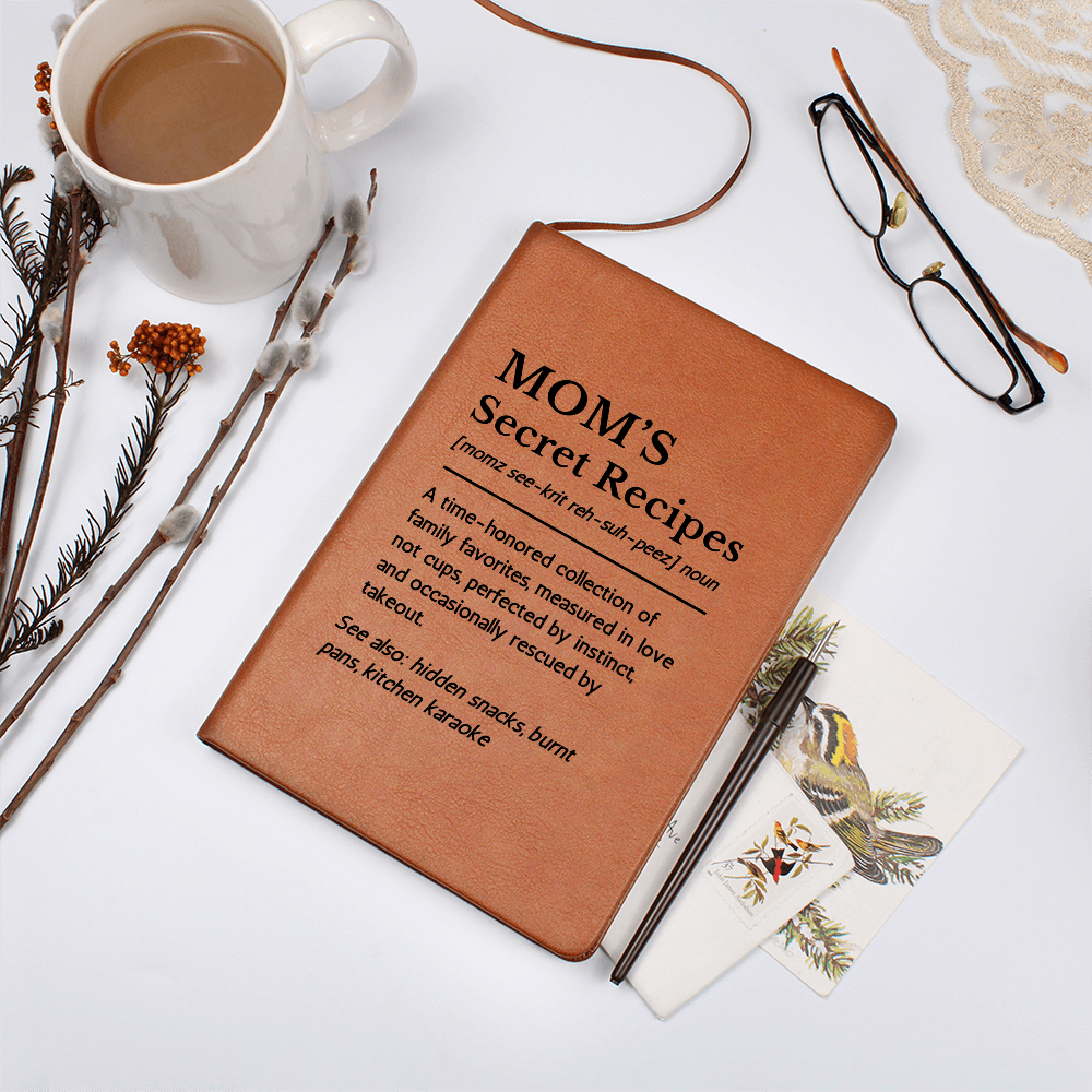 Custom Blank Recipe Book for Mom - Definition Gift Blank Cookbook, DIY Family Recipe Journal, Gift for Foodies, Cooking Gift For Grandma