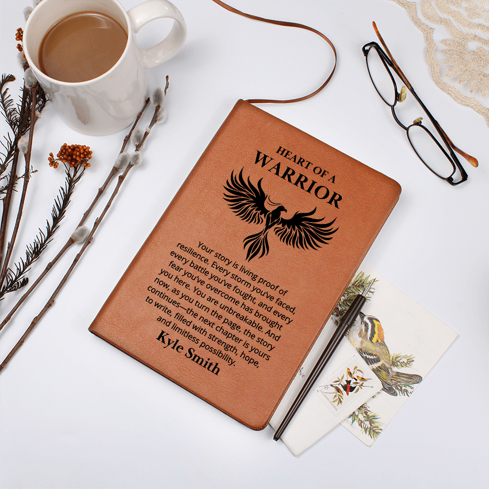 Warrior Journal Personalized Name Notebook for Him or Her | Recovery Gift, Sobriety Gifts, Sober Anniversary Encouragement Gift
