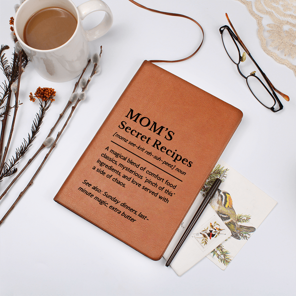 Cooking Gift For Mom Custom Blank Recipe Book - Name Blank Cookbook, DIY Family Recipe Journal, Gift for Foodies, Personalised Cook Book