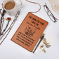 Personalized Christian Journal with Bible Verse Jeremiah 29:11, Custom Name Gift for Her, Faith Prayer Notebook, Vegan Leather