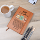 Personalized Butterfly New Chapter Notebook | Custom Name Vegan Leather Journal Sobriety Divorce Recovery Encouragement Healing Gift for Her