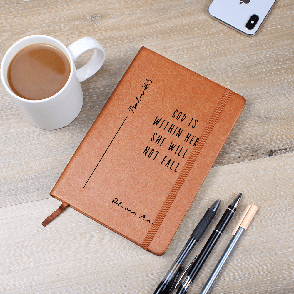 God is Within Her Custom Bible Verse Journal, Christian Gifts, Scripture Mothers Day Gifts, Christmas Gifts, Personalised Gifts for Her