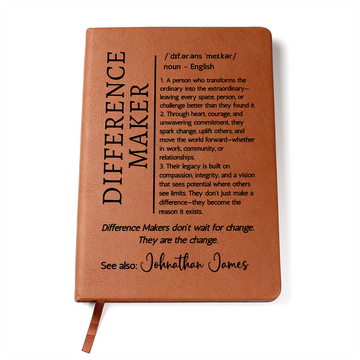 Difference maker Gift for Mentor Retirement Present Definition Notebook Teacher Leaving Gift for Principal Manager gift for girl Boss farewell