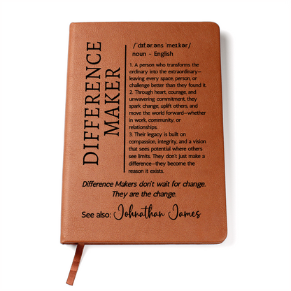 Difference maker Gift for Mentor Retirement Present Definition Notebook Teacher Leaving Gift for Principal Manager gift for girl Boss farewell
