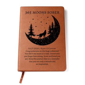 Personalized Sobriety Gift for Him or Her | 365 Moons Sober