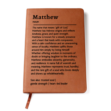Custom Name Word or Phrase Personalized Gift Journal – Minimalist Personal Definition – Unique Christmas or Birthday Gift for Him or Her