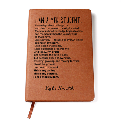 Personalized Medical Student Custom Name Notebook