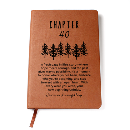 Personalized 40th Birthday Guestbook | Custom Name Notebook