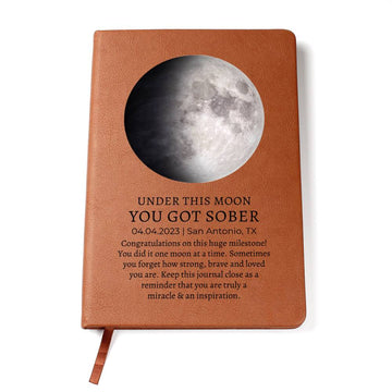 Personalized Moon Phase Gift 1 Year Sober Gift | Recovery Gifts | Sobriety Gift | Sober Birthday