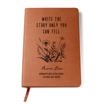 Personalized College Graduation Hardcover Journal, Gift for Students, Custom Personalized Journal With Name and School, Journal Notebook