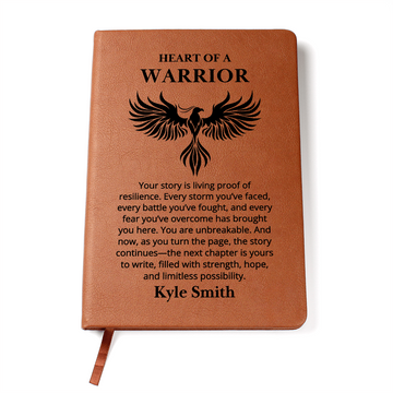 Warrior Journal Personalized Name Notebook for Him or Her | Recovery Gift, Sobriety Gifts, Sober Anniversary Encouragement Gift