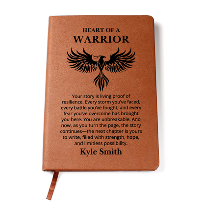 Warrior Journal Personalized Name Notebook for Him or Her | Recovery Gift, Sobriety Gifts, Sober Anniversary Encouragement Gift