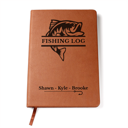 Custom Fishing Journal | Fishing gift | Fishing Logs | Fishermen Logbook | Gifts for Fishermen