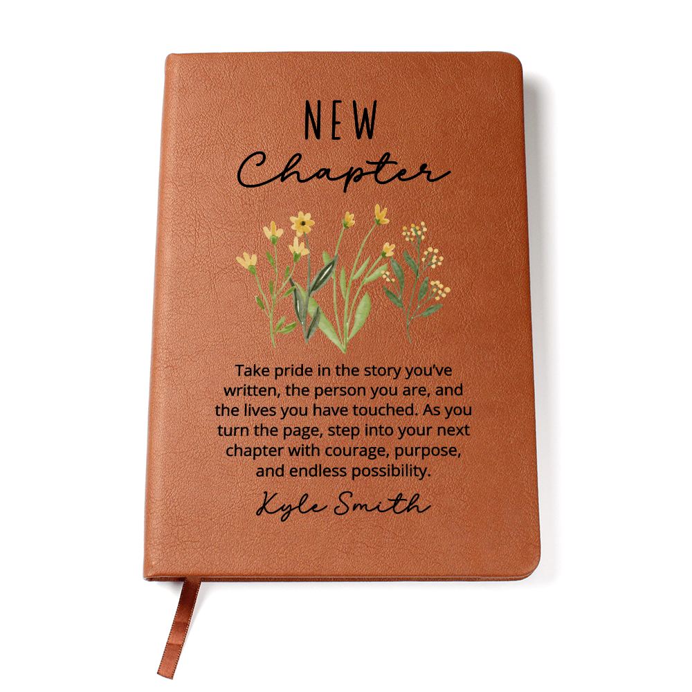 New Chapter Gift Journal Thoughtful Farewell or Retirement New Job Graduation New Home Housewarming Gift for Colleague Teacher Boss or Friend