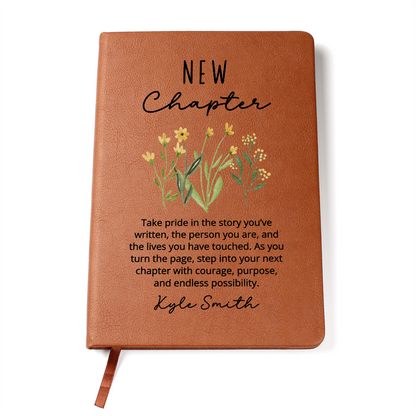 New Chapter Gift Journal Thoughtful Farewell or Retirement New Job Graduation New Home Housewarming Gift for Colleague Teacher Boss or Friend