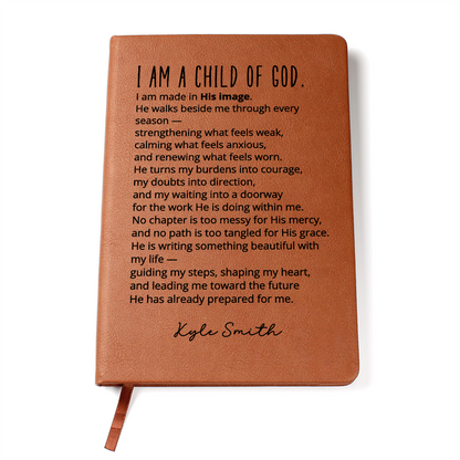 Christian Affirmation Journal Personalized New Chapter Gift