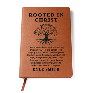 Rooted in Christ Personalized Journal – Christian Gift for Men and Women | Bible Study Notebook | Prayer Journal | Faith Devotional Book Him Her