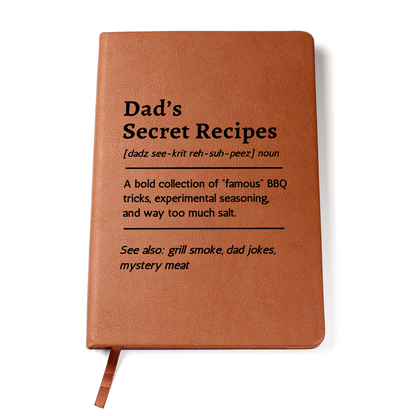 Custom Blank Recipe Book Funny Recipe Gift for Dad, BBQ Recipe Organiser, Grill Cooking Journal, Recipe Notebook Husband Gift