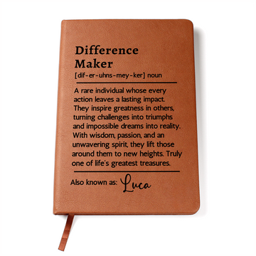 Difference Maker Journal, Mentor Gift, Special Person Gift, Coworker Farewell Gift, Retirement Gift, Promotion Gift, New Job Gift, Keepsake Gift