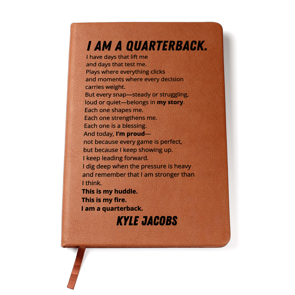Custom Name Quarterback Journal