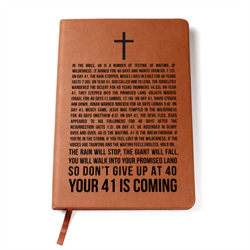 41 is Coming - Scripture Encouragement Gift - 40 Days and Nights - God's Promises - Christian Gifts for Him or Her