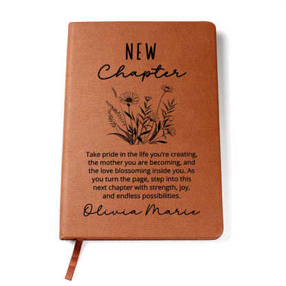 Our Next Chapter Begins Baby Shower Gift for New Mom Personalized Guest Book Mom to Be Gift for Her New Beginnings Sister Friend Daughter