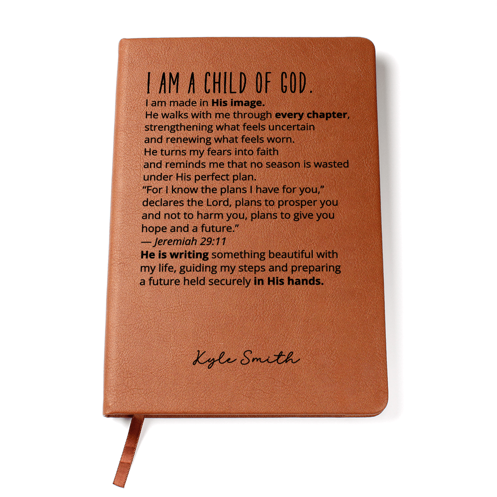 Personalized Jeremiah 29:11 Christian Journal New Chapter Gift