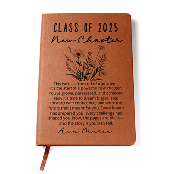 College Graduation Gift For Her, Personalized Journal Gift, Custom Notebook For Daughter, Niece, Graduation Keepsake, Class Of 2025 Gift
