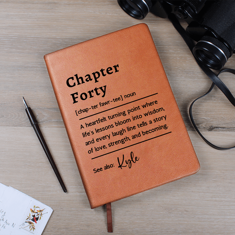 Personalized 40th Birthday Definition Gift Forty Birthday For Best Friend Hardcover Journal, Son Daughter 40th Birthday Gift, 40th Party