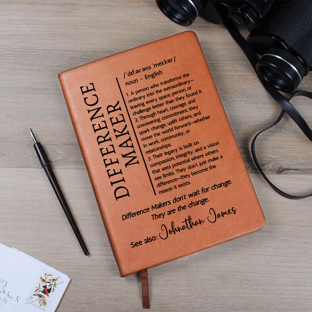 Difference maker Gift for Mentor Retirement Present Definition Notebook Teacher Leaving Gift for Principal Manager gift for girl Boss farewell