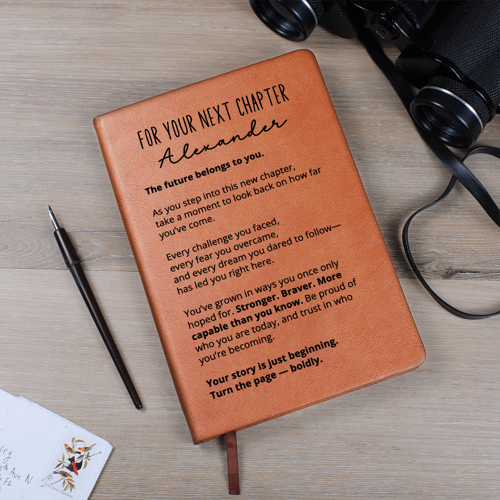 Personalized New Chapter Journal for Him