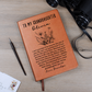 Granddaughter Journal, To My Granddaughter Gift from Grandma Grandpa, Personalized Vegan Leather Notebook, Birthday or Christmas Gift from Grandparents