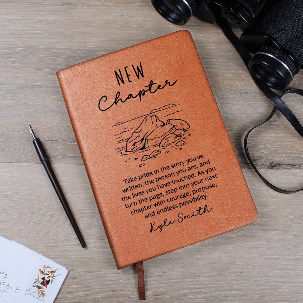 New Chapter Farewell Notebook, Coworker Leaving Gift Journal, Personalized Goodbye Gift for Colleague, Going Away Present, Christmas Gift