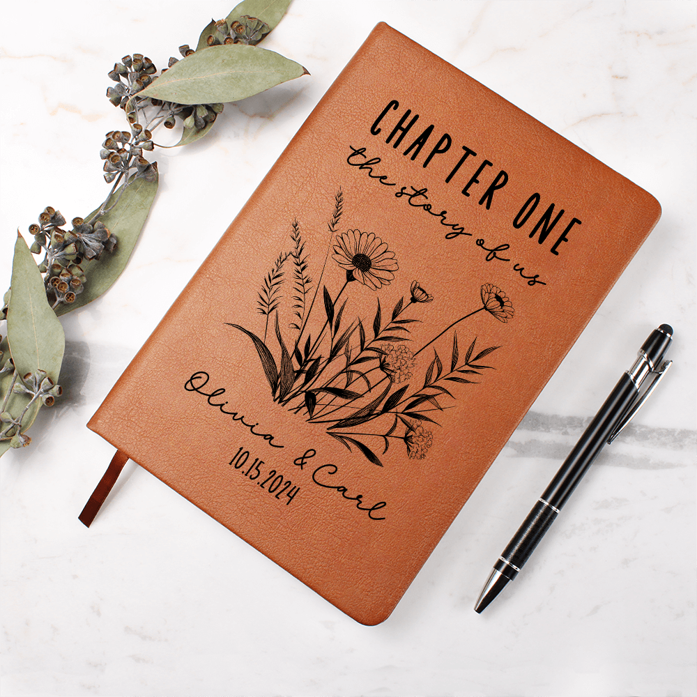 Personalised Couple's Journal - Couple's Memory Book - Anniversary Gift For Him - Anniversary Gift For Her - Relationship Journal