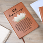 Lotus Flower New Beginnings Journal – Custom Name Gift for Her – Divorce, Breakup, Clean Slate, Strength, Sober Moving or New Job Gift