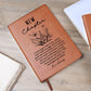 Personalized New Chapter Journal | Custom Name Vegan Leather Notebook | Retirement Divorce Sobriety Recovery New Beginnings Gift