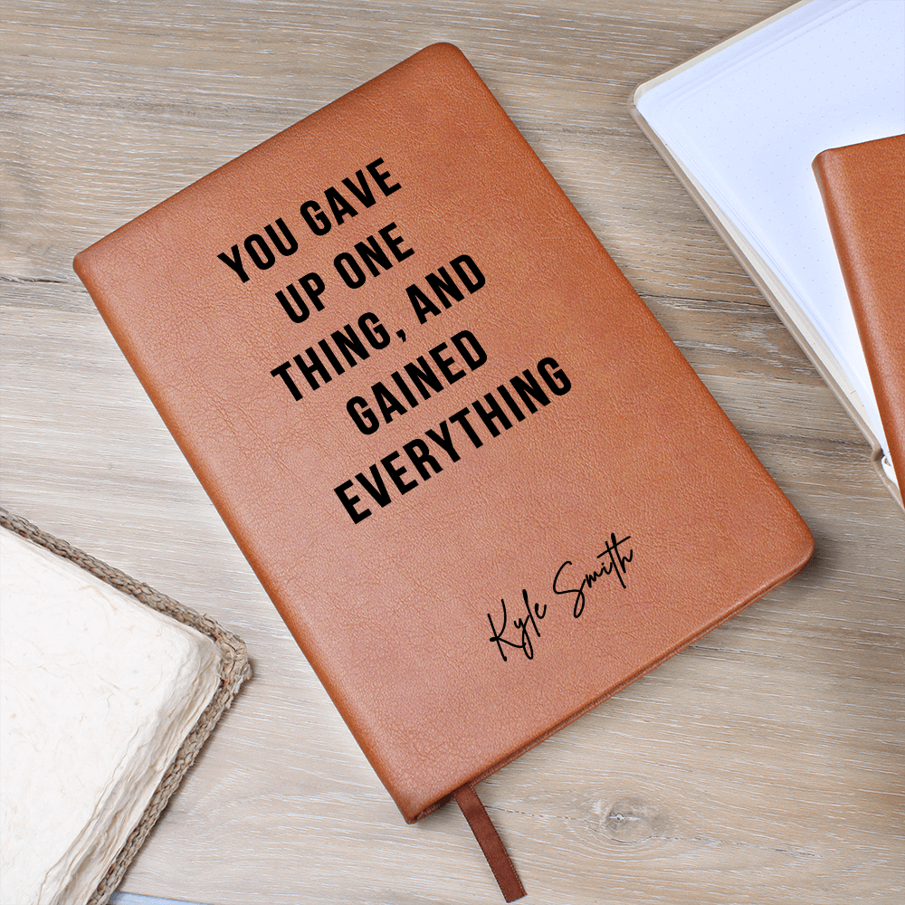 Sober Encouragement Journal | Empowering Sober Lifestyle Custom Name Notebook for Women or Men, Addiction Recovery Shirt, Health Awareness Gift