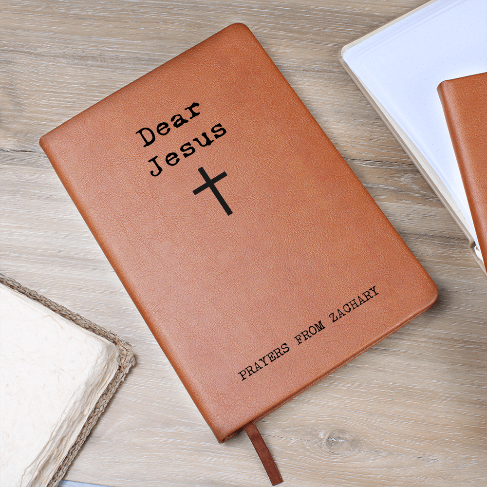Dear God Personalized Prayer Journal- Custom Prayer Notebook Christian Gift Journal Prayer Diary Gifts for Men Dad Gift for Son Faith Journal