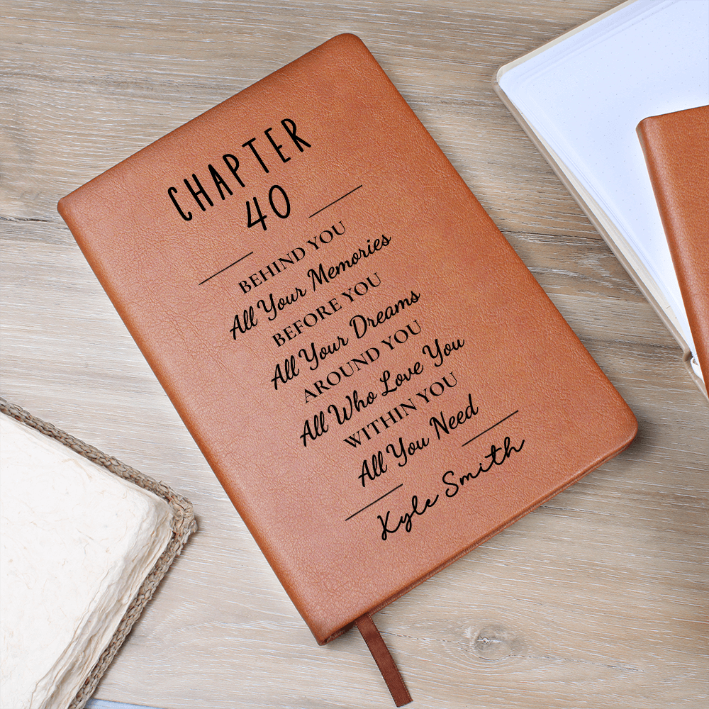 Personalized Forty Birthday Gift for 40th Birthday Present, Birthday Gift for Her, 40th Birthday Gift, Personalized Chapter Forty Notebook