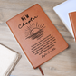 New Chapter Custom Name Notebook | Vegan Leather Journal Encouragement Gift