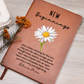 New Beginnings Daisy Personalized Journal - New Job, Graduation, Farewell, Good Luck, Divorce, Inspirational Gift for Her, New House