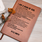Christian Man of God Journal Personalized Faith Notebook Custom Name Scripture Gift for Him