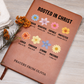 Rooted in Christ Journal – Christian Gift for Women – Personalized Prayer Notebook with Bible Verses – Floral Faith Journal