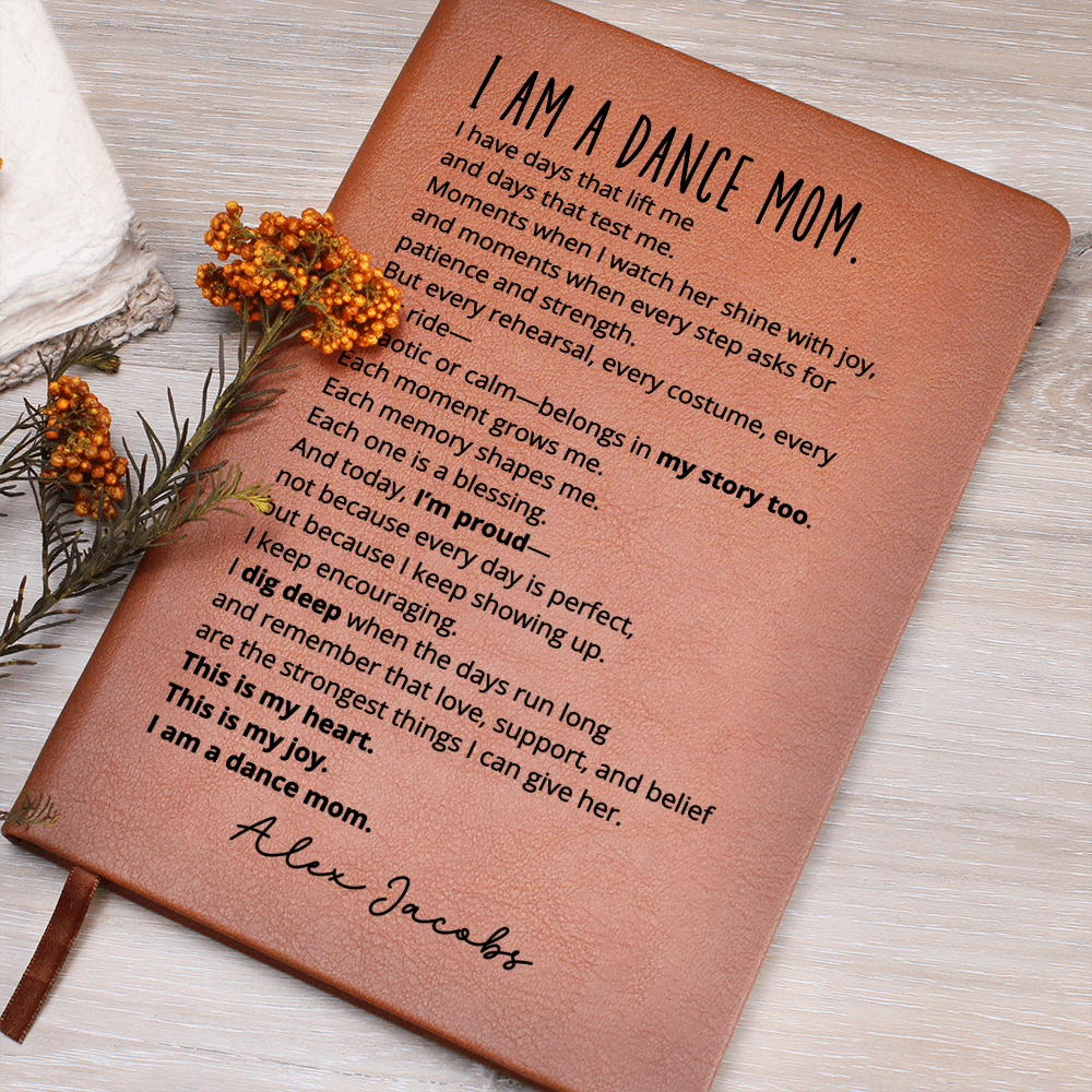 Personalized Dance Mom Journal | Mother Daughter Gift from Dancer