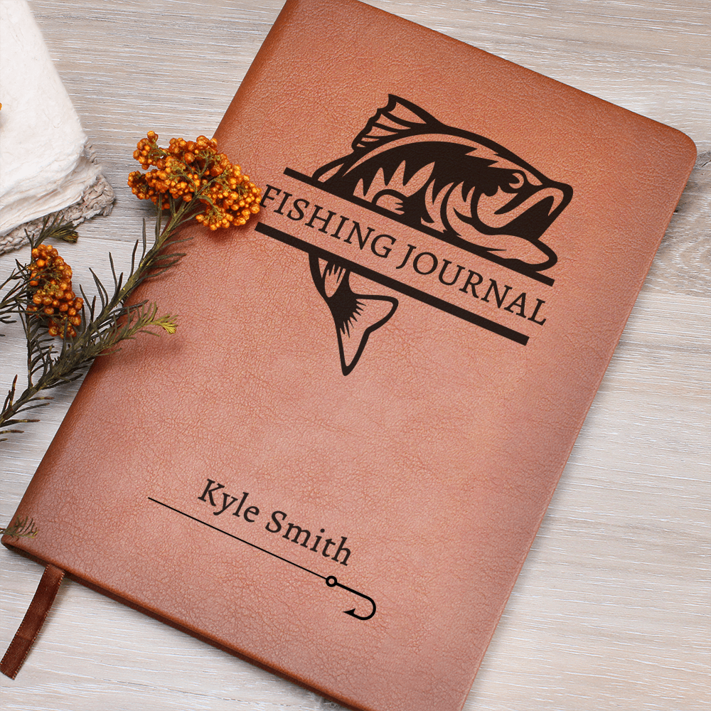 Personalized Fishing Journal • Fly Fishing Notebook for Fishing Lovers